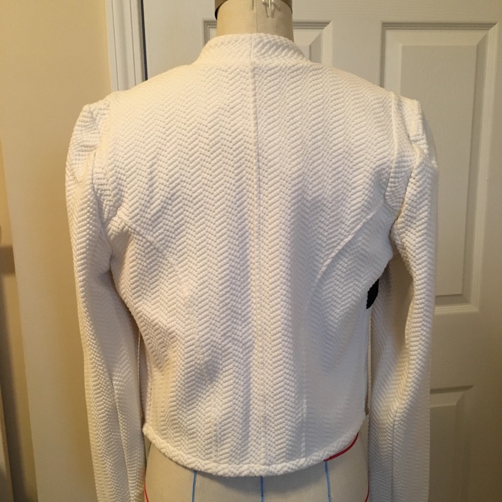 Textured open front jacket - Picture 4 of 5
